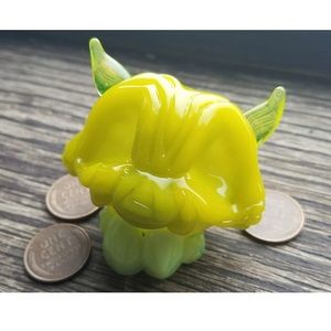 Jewelry - Avocado Monster / Thick Glass Pendant / UV Horns Jewelry - Avocado Monster / Thick Glass Pendant / UV Horns